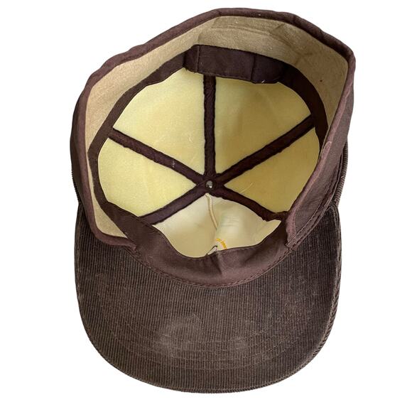 Vintage Winchester Hunting Hat Bird Dog Corduroy Foam Trapper Flaps Brown READ - Picture 7 of 16